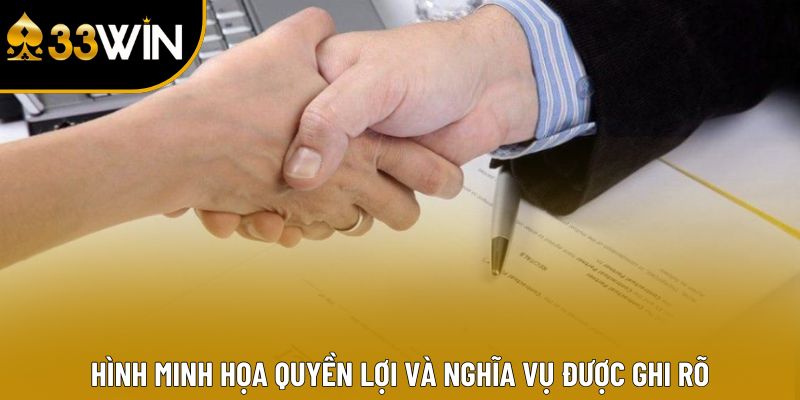 Hình minh họa quyền lợi và nghĩa vụ được ghi rõ